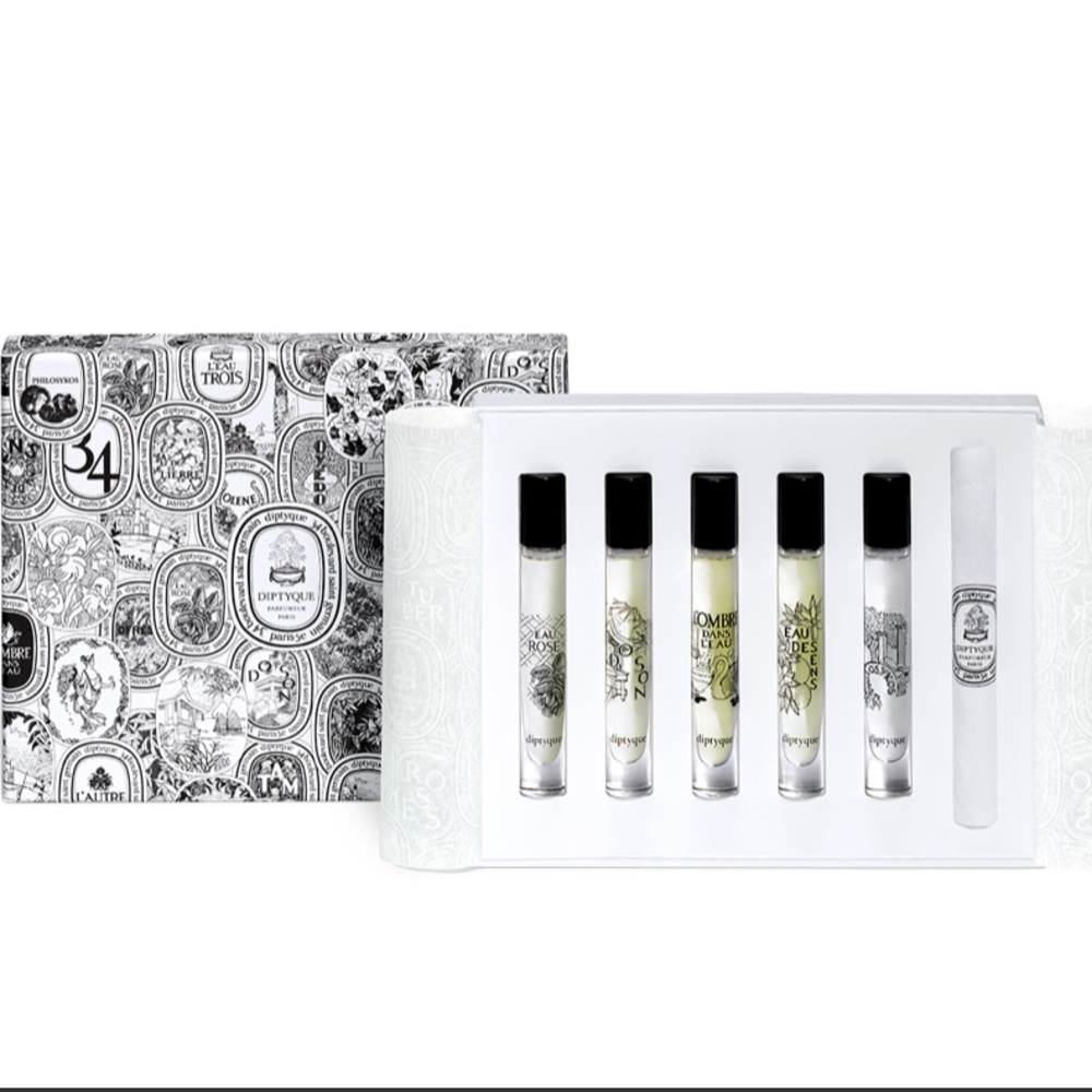 DIPTYQUE Set of five Eaux de toilette sprays.NEW. Unisex.